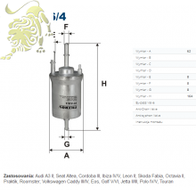 PP 836/4/3 FILTRON Фильтр топливный Skoda